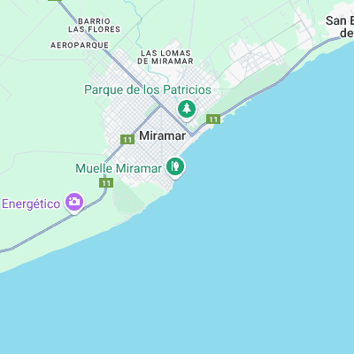 El Muelle surf map