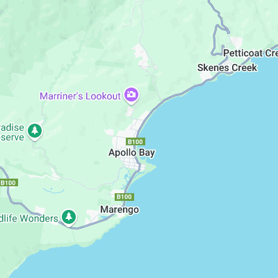 Apollo Bay surf map