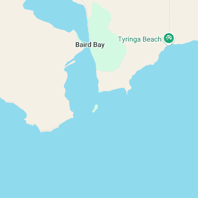 Baird Bay Reef surf map