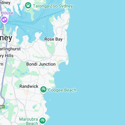 Bondi Beach surf map