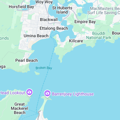 Box Head - Umina surf map