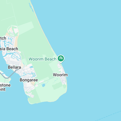 Bribie Island surf map