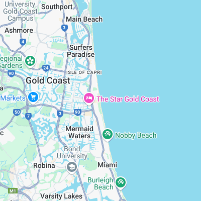 Broadbeach surf map