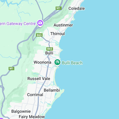 Bulli surf map