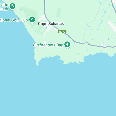 Bushrangers bay surf map