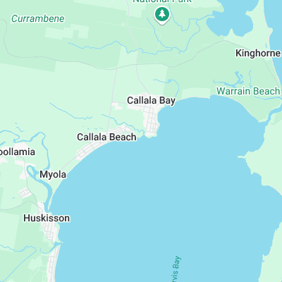 Callala surf map