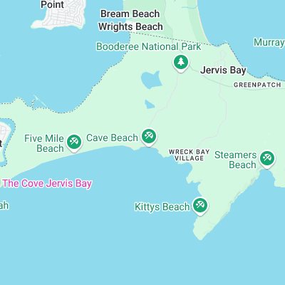 Cave Beach surf map