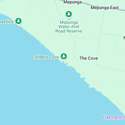 Childers Cove surf map