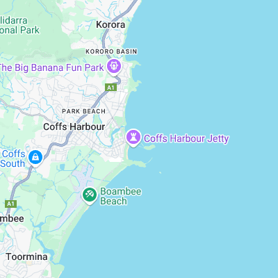 Coffs Reef surf map