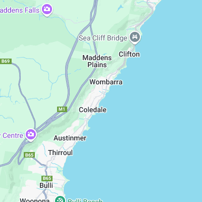 Coledale Beach surf map