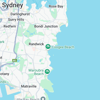 Coogee Reef surf map