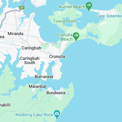 Cronulla Point surf map
