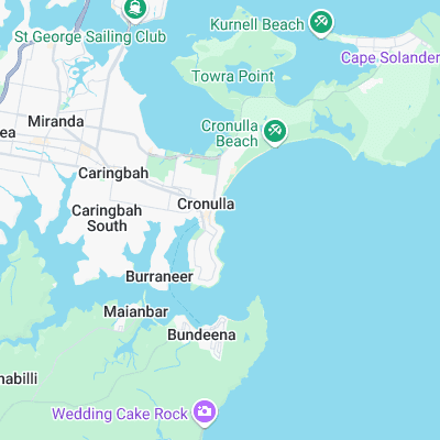 Cronulla Point surf map