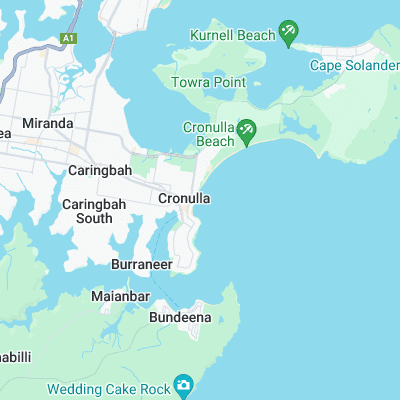 Cronulla surf map