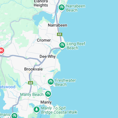 Dee Why Point surf map