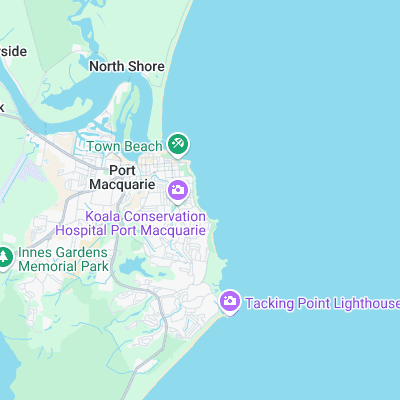 Flynn's Beach surf map