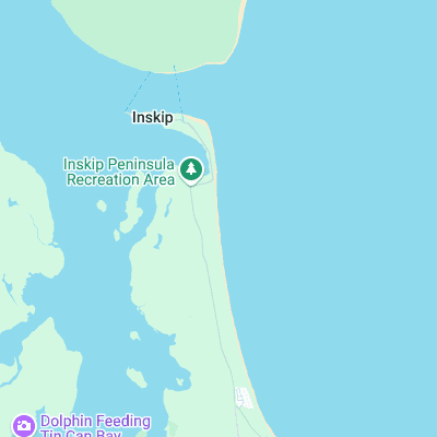 Inskip Point surf map