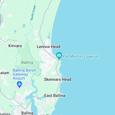 Lennox Head surf map