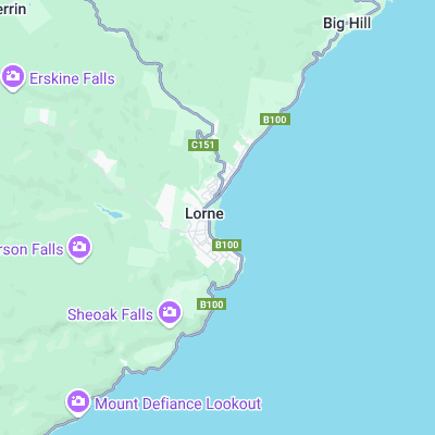 Lorne surf map