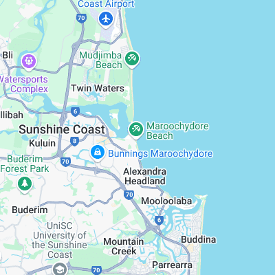 Maroochydore surf map