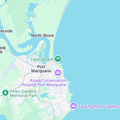 Middles surf map