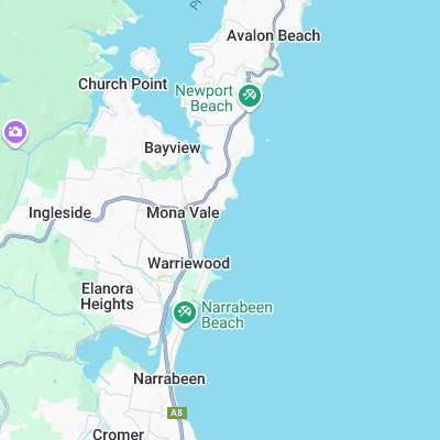 Mona Vale surf map