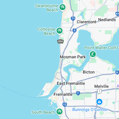 Mosman surf map