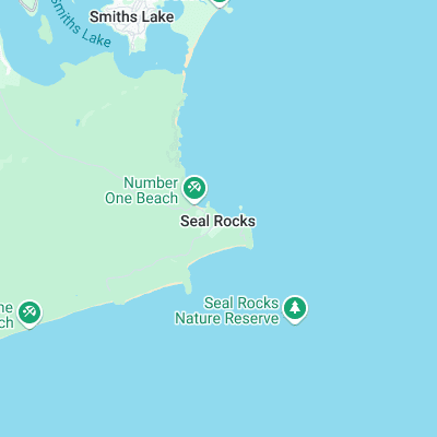 Seals Rocks surf map