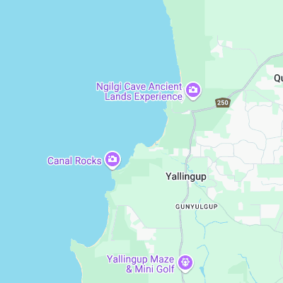 Smiths Point surf map