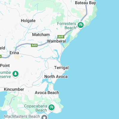 South Pacific surf map