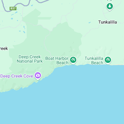 Tunkalilla surf map