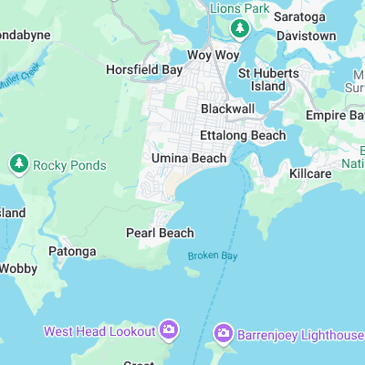 Umina Point surf map