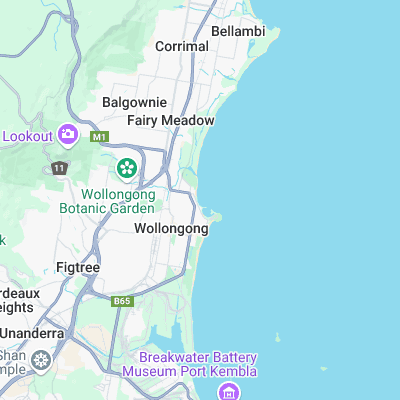 Wollongong - Connies surf map