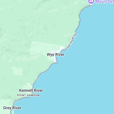 Wye River surf map