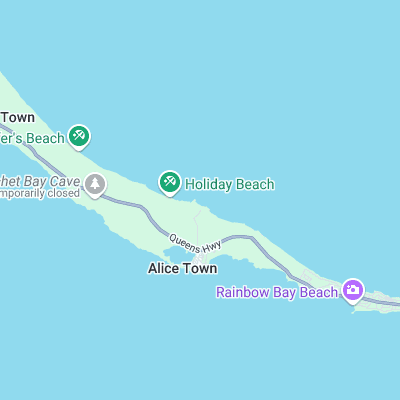 Hatchet Bay surf map