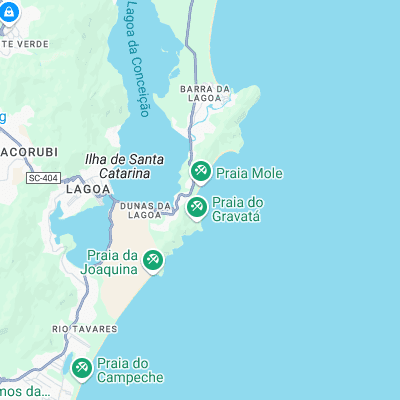 Barra da Lagoa surf map