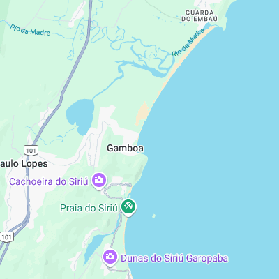 Gamboa surf map