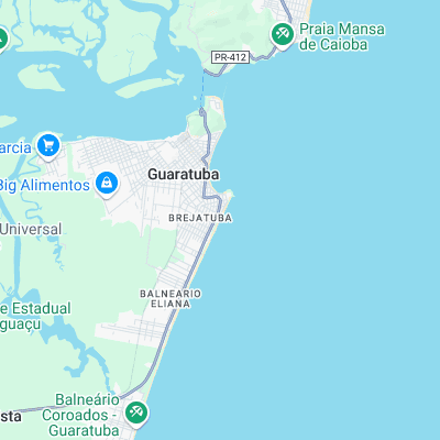 Guaratuba Praia Brava surf map