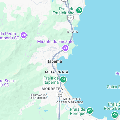 Itapema surf map