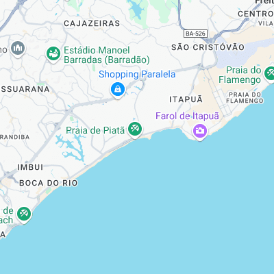 Jaguaribe surf map