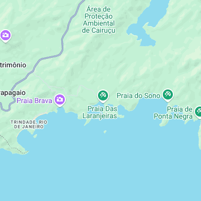 Laranjeiras surf map