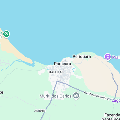 Paracuru surf map