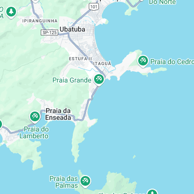 Praia Grande (PG) surf map