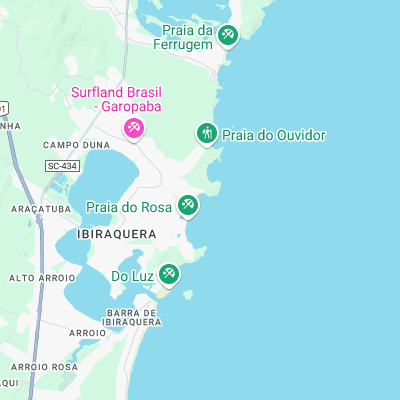 Praia da Rosa surf map