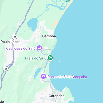 Praia do Siriú surf map