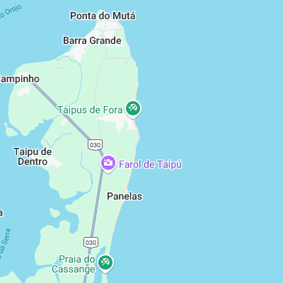 Taipu de Fora surf map