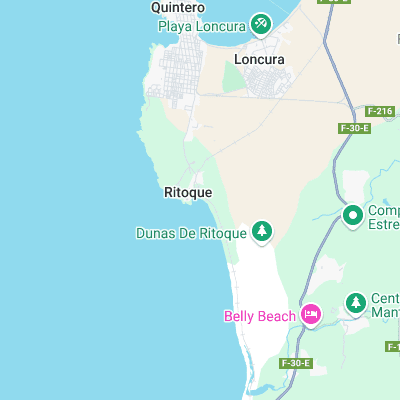 Ritoque surf map