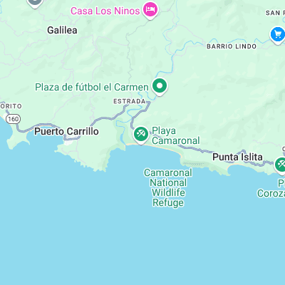 Camaronal surf map