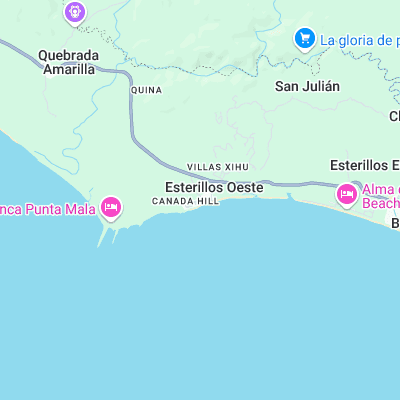 Esterillos surf map