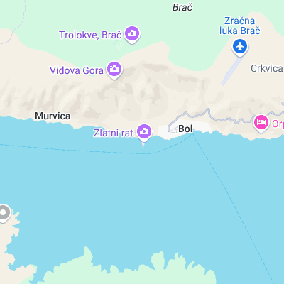 Zlatni Rat surf map